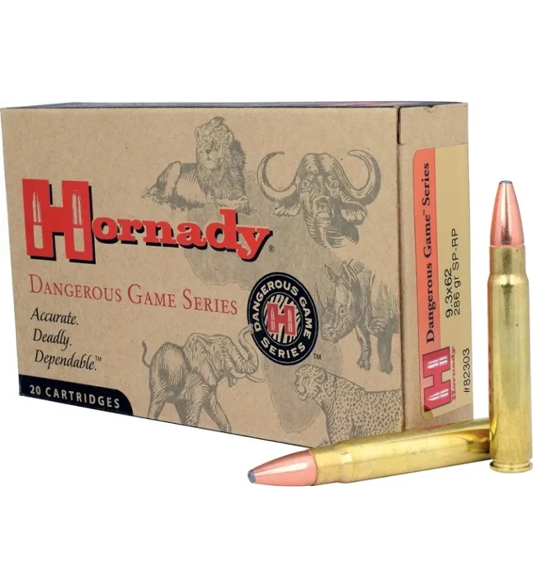Balles Hornady Dangerous Game Series 9,3x62 286 gr 
