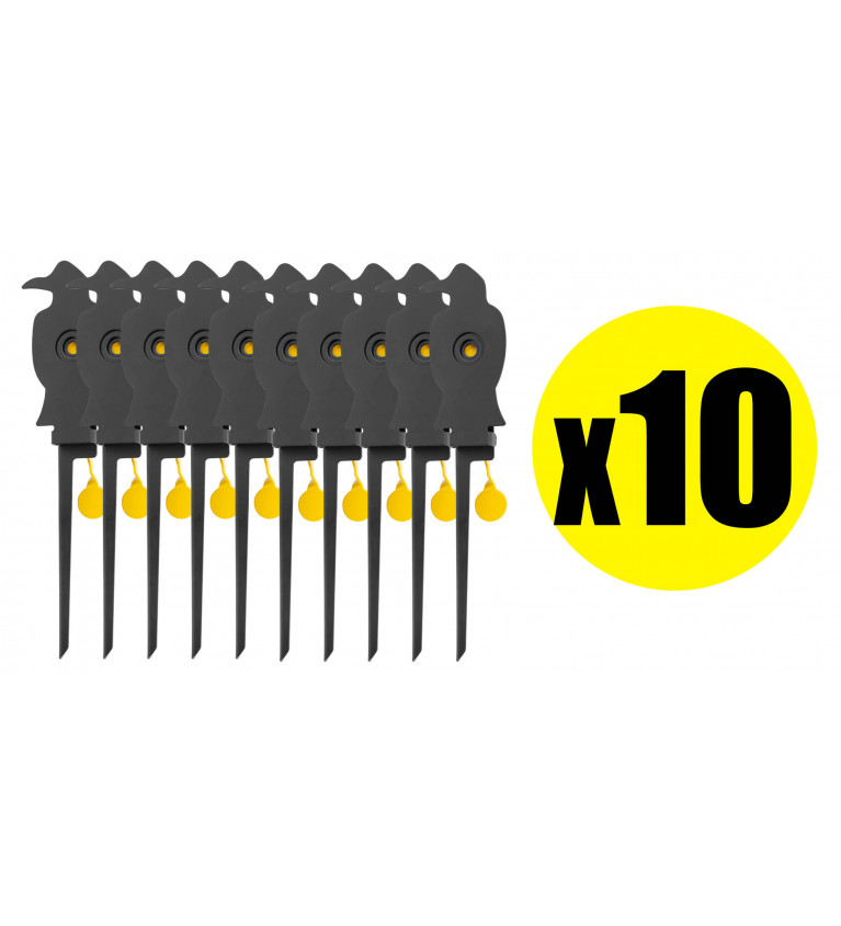 Pack Cible mobile corbeau pour armes calibre 4.5 mm (x10) 