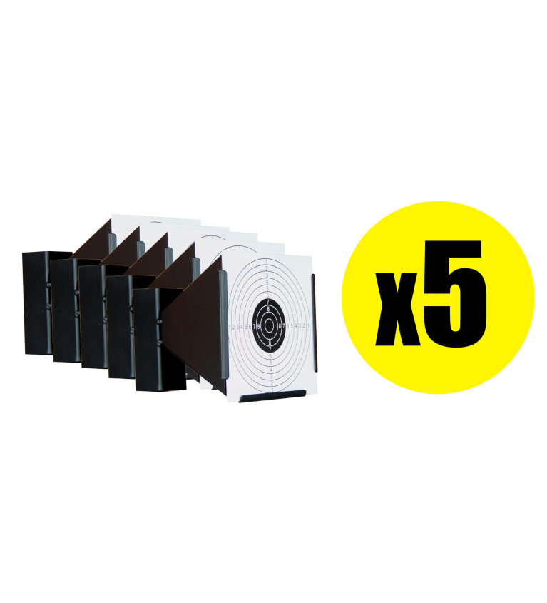 Pack Porte cible conique métallique 17x17 cm (x5) 