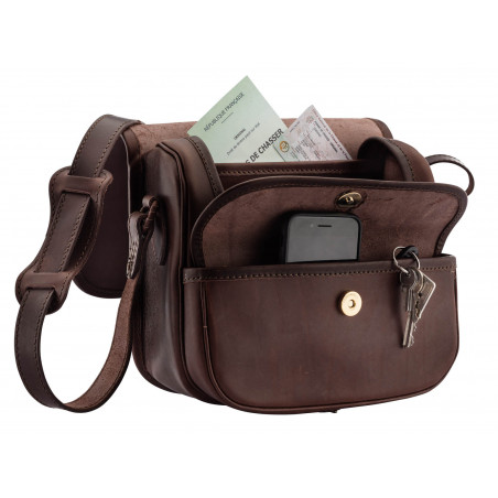 Sac à cartouches en cuir gras - Tout-Chasse.fr